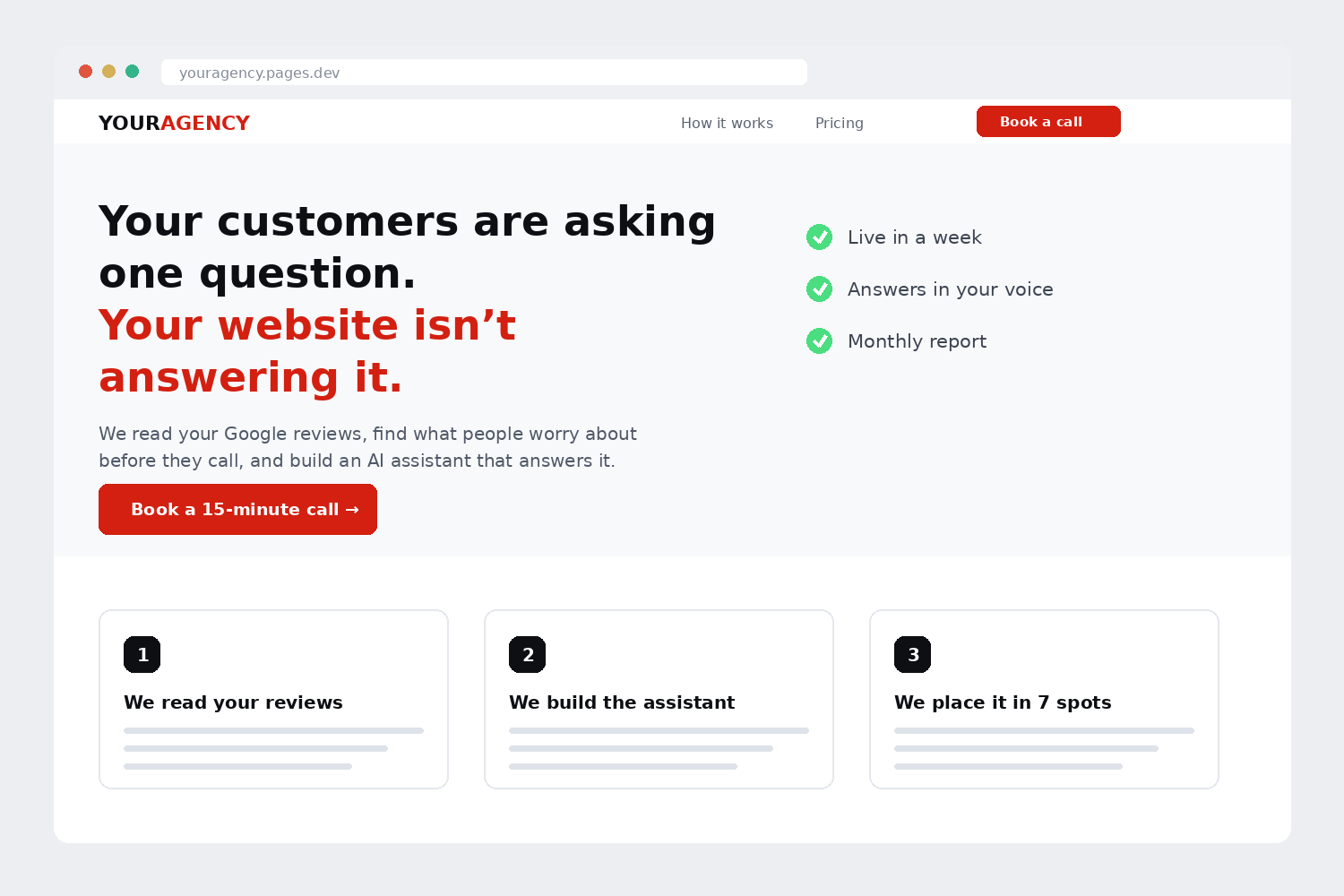 Your agency website
